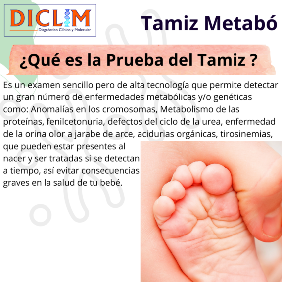 Tamiz Metabólico Neonatal Diagnóstico Clínico Y Molecular Diclim 0726